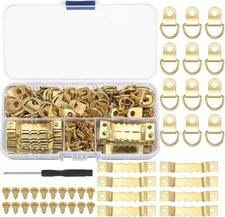 for 277 Pcs Picture Hanging Kit Photo Hangers includes 55 D-Shaped Small...