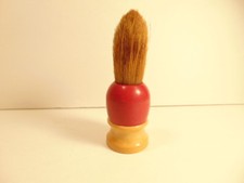Vintage Ever Ready shaving brush with red and yellow plastic handle