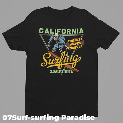 Surfen Retro T-Shirt Designs 07SURF-Surfing Paradise