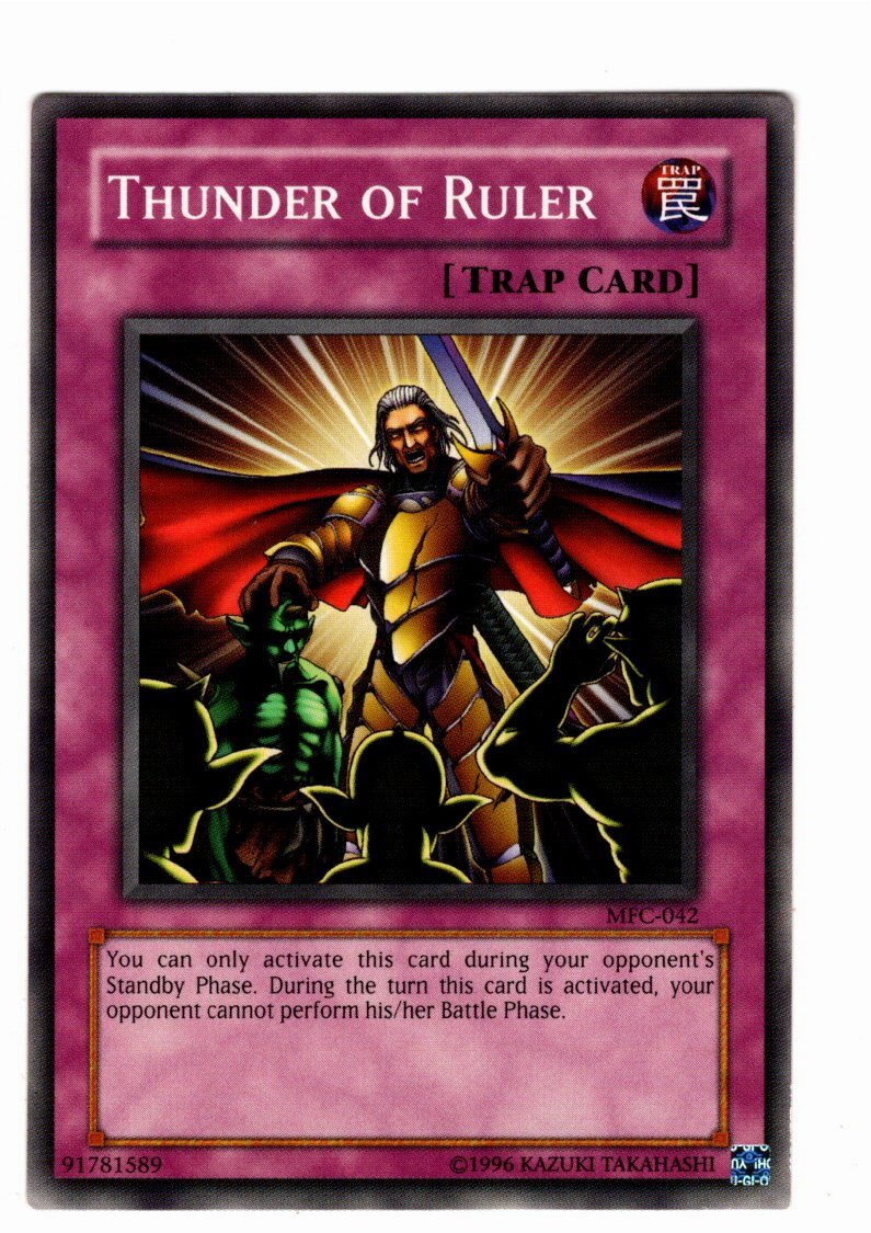 Yugioh- 1X Thunder of Ruler - Common - Unlimited - MFC-042 - Near