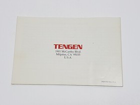 RBI Baseball Tengen Authentic NES Nintendo Manual Only *