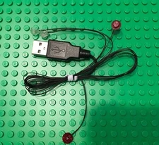 4x Plate Round 1 x 1 Straight Side Trans Red Trans-Clear for lego USB  powered 