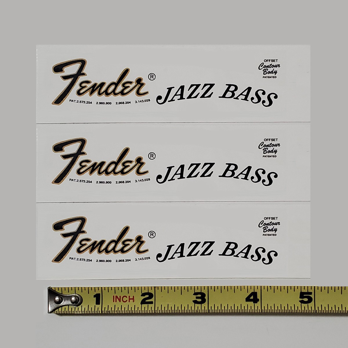 Fender Jazz Bass アイボリー ステッカー多数 Fender Jazz Bass アイボリー ステッカー多数