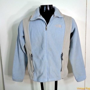 baby blue north face coat