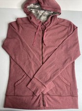 Carhartt Waffle Knit Zip-Up Hoodie Women s Size S 4/6 Salmon/Coral