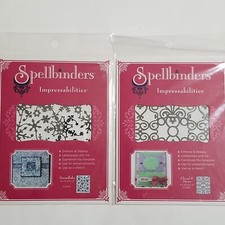 Spellbinders Impressabilities Emboss Deboss Stencil Snowflake Floral Stone
