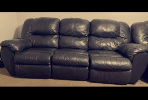 Used Black Leather Couch, Sofa Black Leather Used