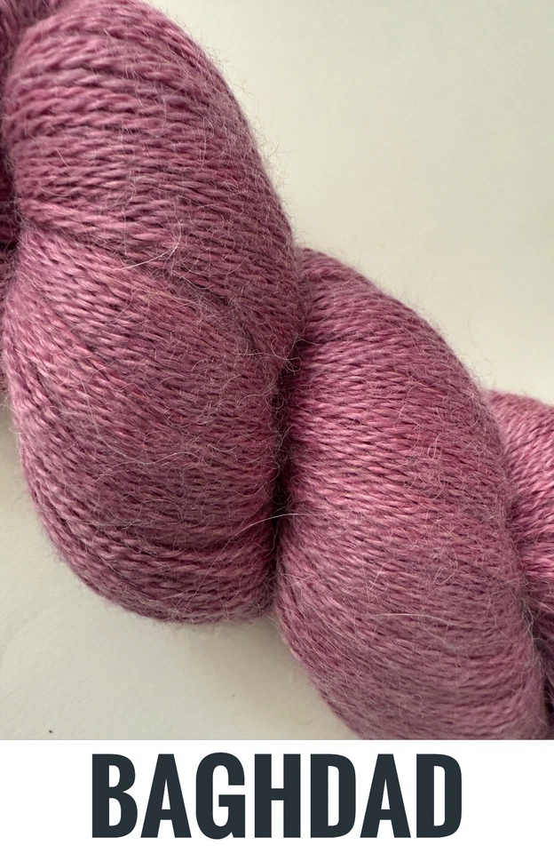 Natural Dye Studio 'Angel' Baby Alpaca, Cashmere and Silk Hand Dyed 2 Ply Lace - Image 2 of 4