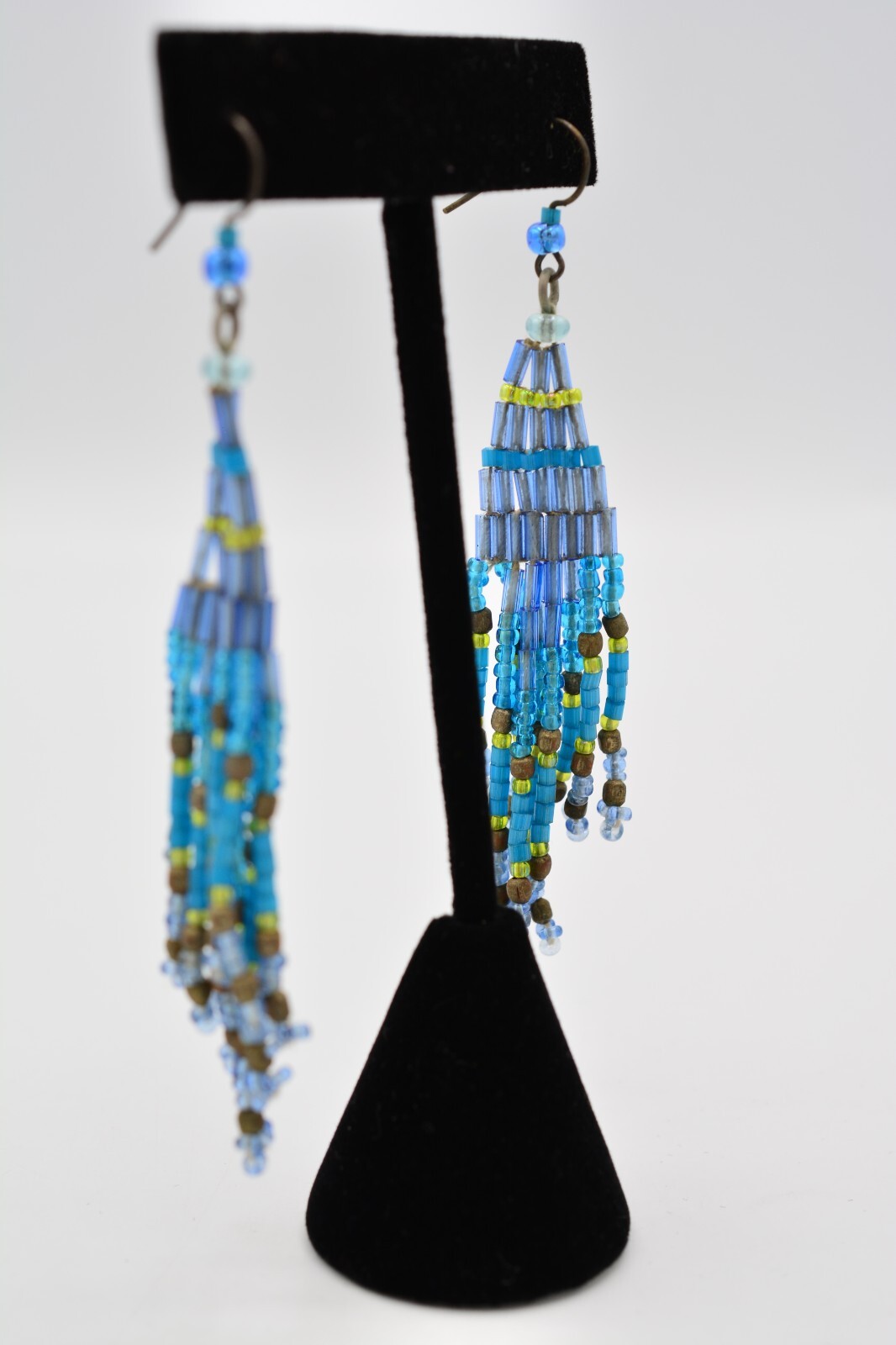 Crystal Dangle Statement Earrings Multi-Color Rhi… - image 5