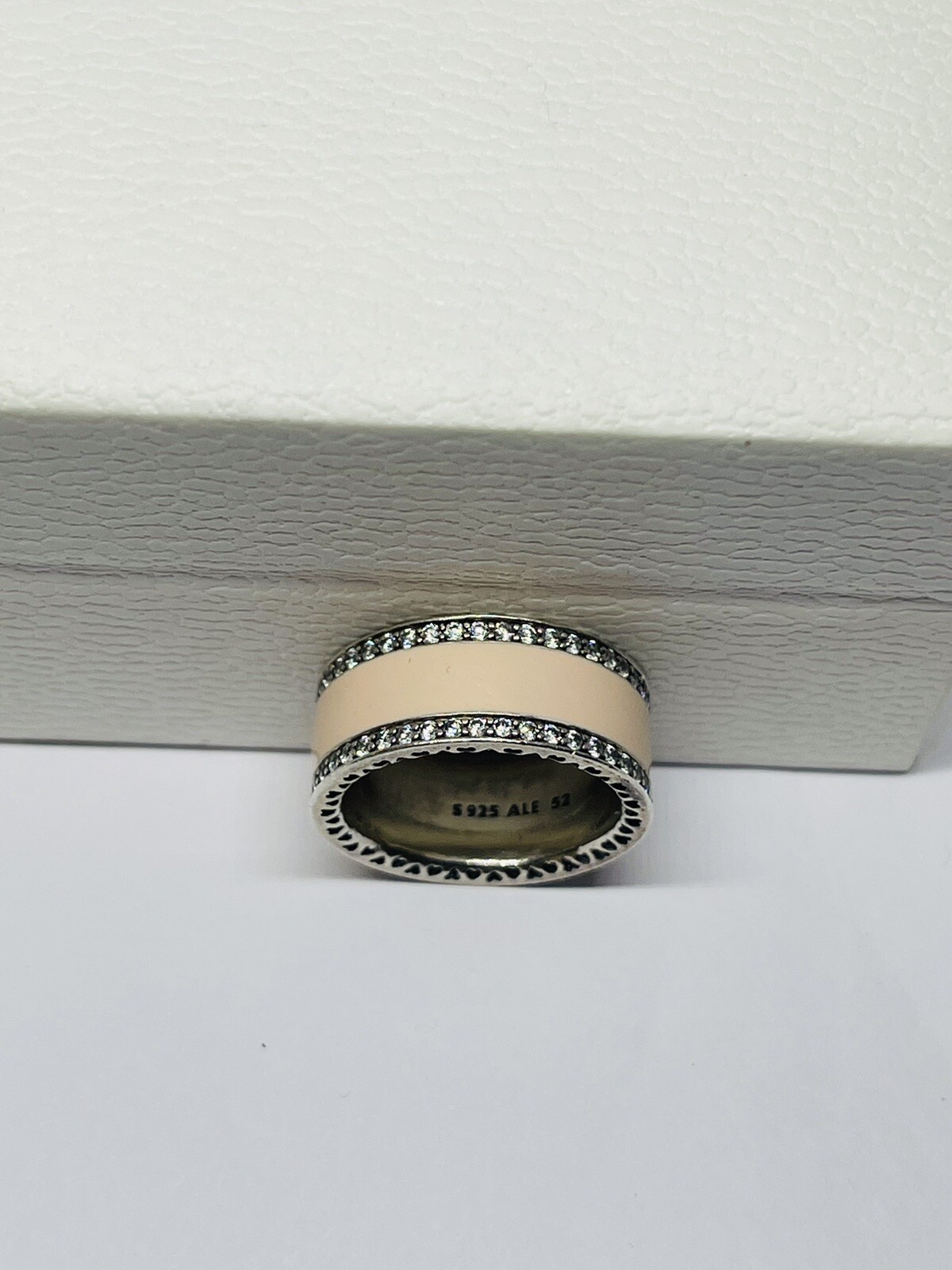 Authentic Pandora Ring No Stone Missing Size 52 S… - image 4