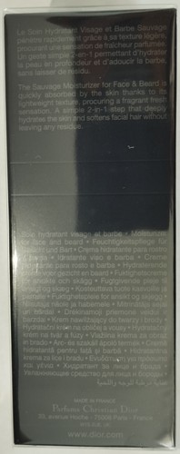 SAUVAGE Moisturizer For Face and Beard — 75ml 2.5 fl oz NIB SEALED - Picture 2 of 9
