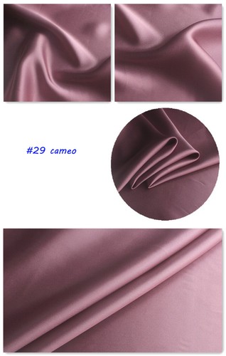 1 MeterX1.14 Meter Soft Silk Charmeuse Fabric Evening Dress Mulberry Silk Satin - Bild 34 von 43