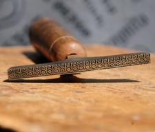 Filet ornamentowy filet mosiądz pozłacany introligator narzędzie ręcznie złota linia=