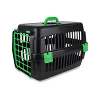 Katzen Transportbox 52 X 32 X 32 Cm Schwarz / GrüN