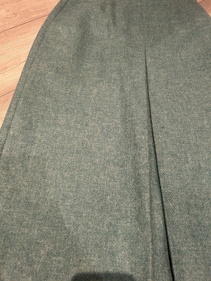 Cotswold Collections Tweed Skirt Green UK 12 Pure Wool Vintage eBay