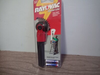 Rayovac Swivel-Lite Vintage Flashlight Red NEW SEALED RARE SL2AA-B