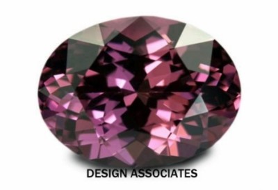 RHODOLITE GARNET 9 x 7 MM OVAL CUT BEAUTIFUL COLOR