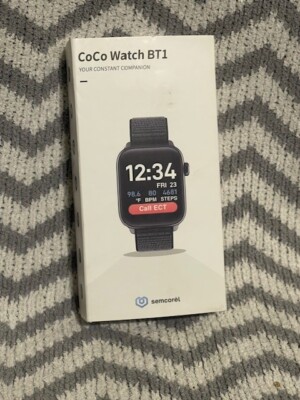 COCO Smart Watch Reads Heart Rate Oxygen Level Body Temp (Never Used)