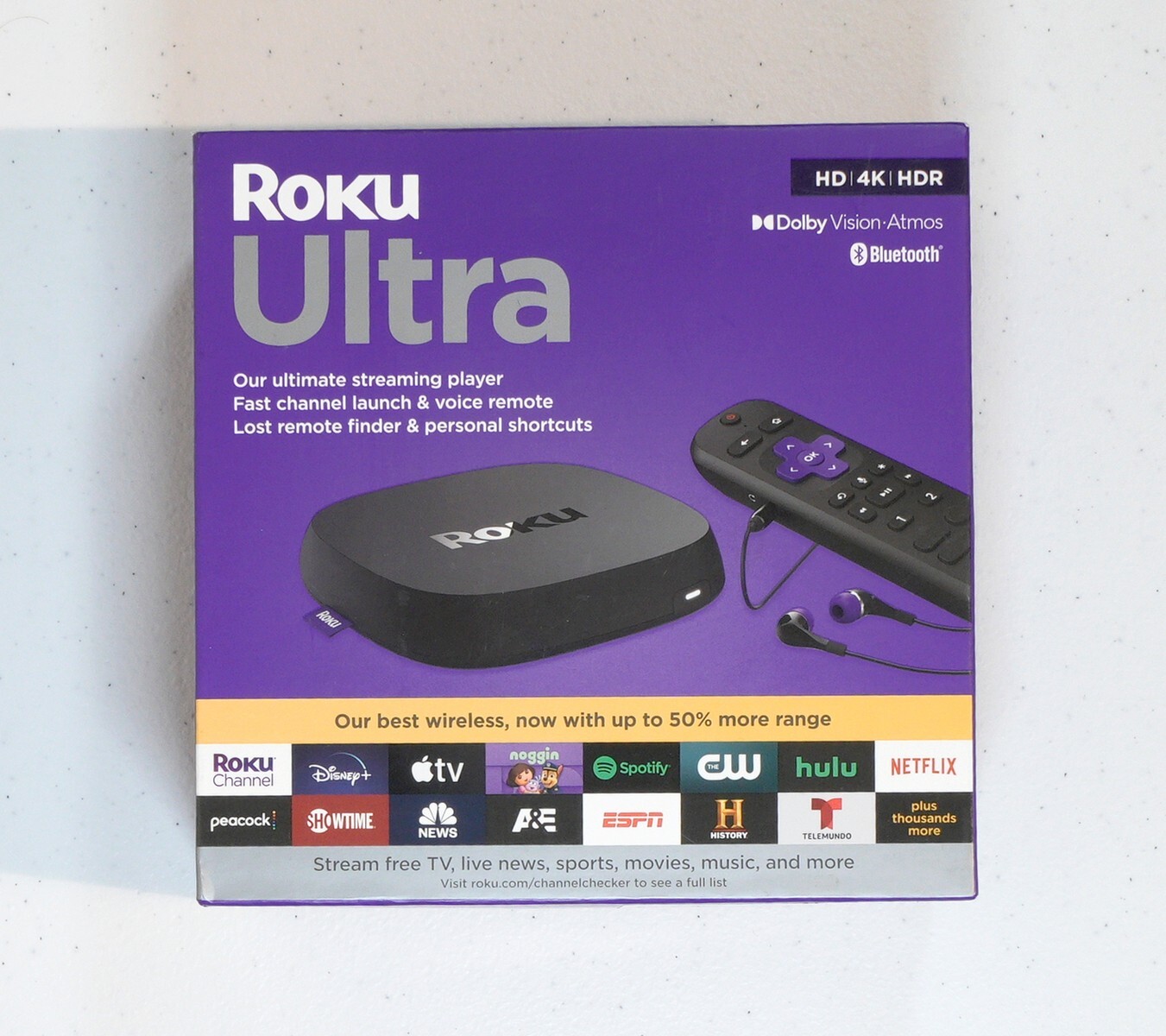 Roku Ultra 4800R 4K Streaming Media Player - Black. Looks new in the Box.