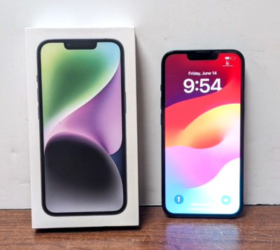 Apple MPUA3LL/A iPhone 14 128GB Midnight T-Mobile W/Original Box