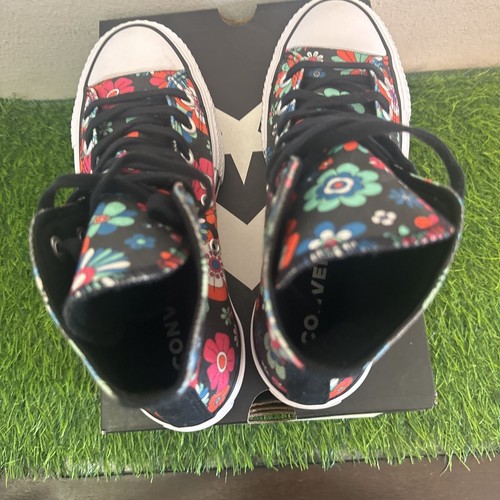 NEW Womens Converse Chuck Taylor All Star Lift Hi Black Y2K Floral PLATFORM - Picture 5 of 6