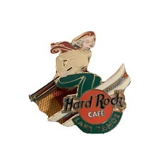 Hard Rock Cafe LAKE TAHOE 1999 Skier Girl Lady Pin Pals PIN - HRC #4423 Retro