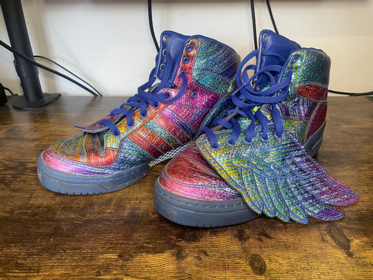 Rainbow Hologram Jeremy Scott x Adidas Originals JS Wings | eBay UK