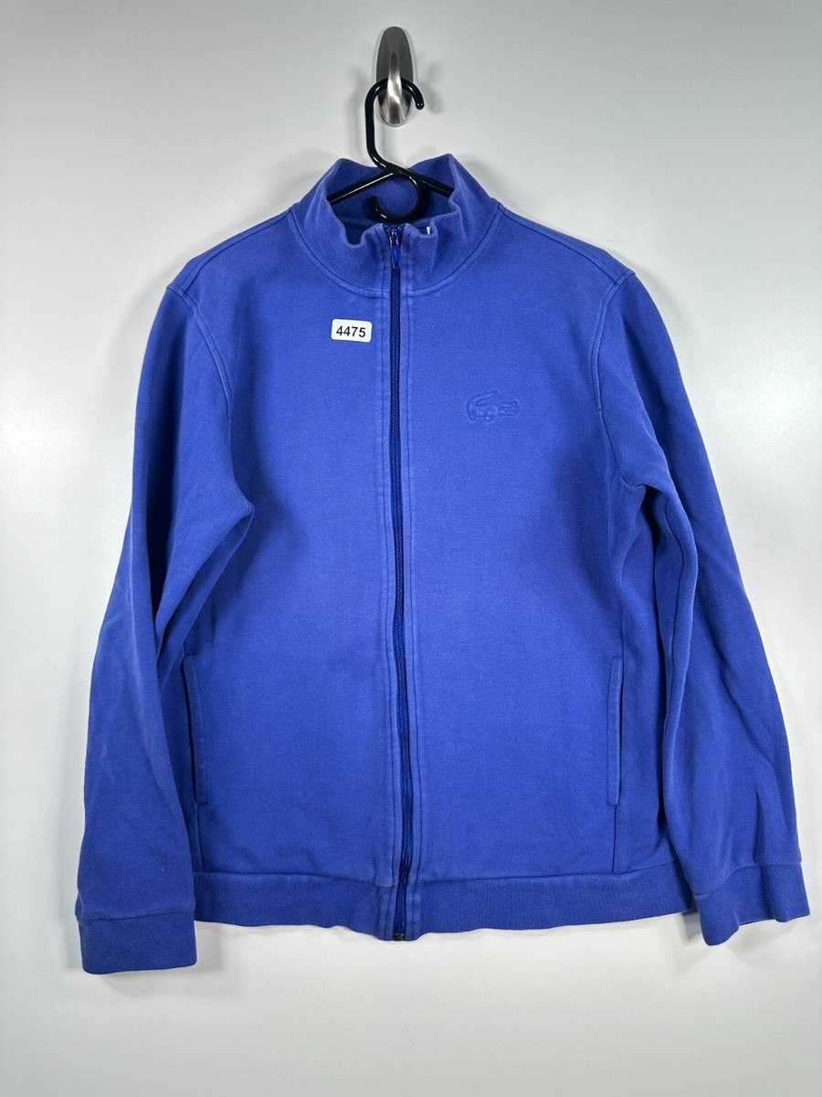 TIME SALE‼️LACOSTE 幾何学模様 ネイビー ジャケット Lサイズ セール】 ニットテーラードジャケット （テーラードジャケット