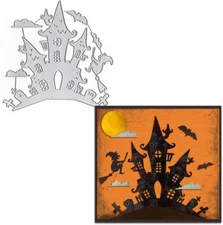 Halloween Home Cutting Dies Halloween Die Cuts for Card Making, Halloween House