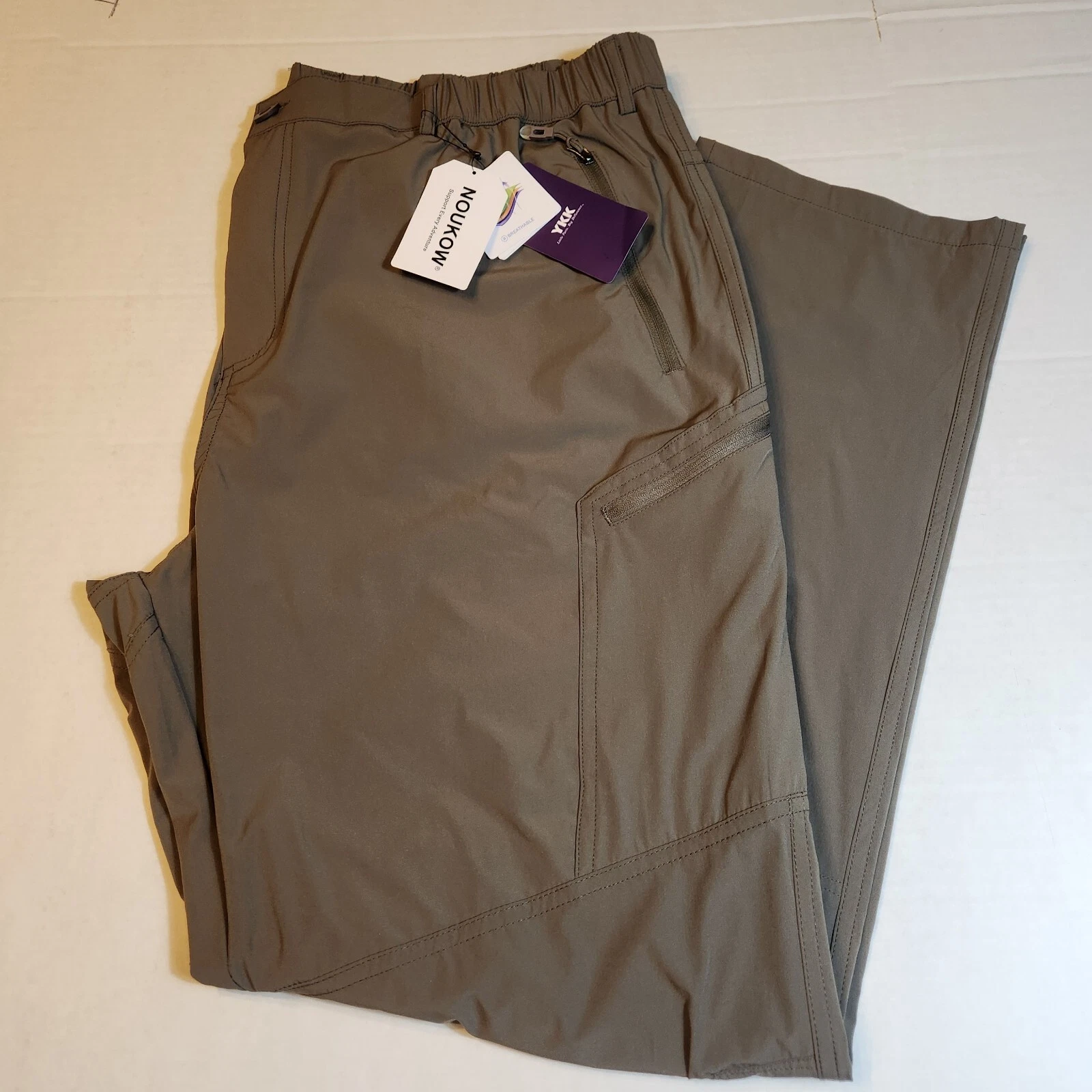 Mens Hiking Quick Dry Lightweight Waterproof Fishing Pants Outdoor Climbing 4XL