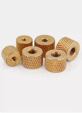 Brass Nut Cylindrical Adjust Knurled Thumb Nut for Water Cooling PC Case Model