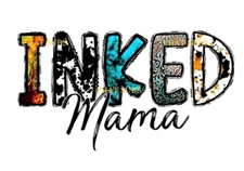 Sublimation Print Inked Mama Western Ready to Press Heat Transfer