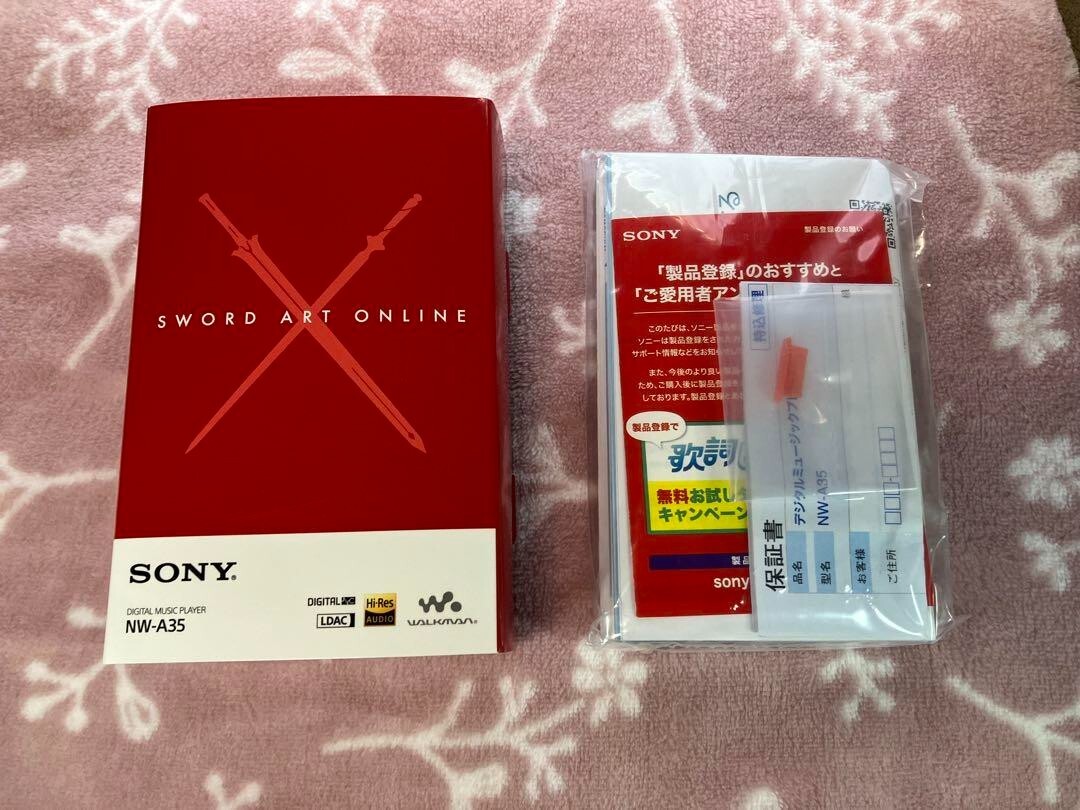Sony Walkman NW-A35/SA Sword Art Online ASUNA Model Limited