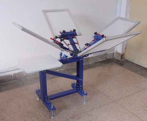 Vertical 4 Color Screen Printing Machine Micro Adjust Printer Press Equipment - Picture 6 of 10