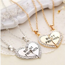 His and Hers Stainless Steel I Love You Heart Men Women Couple Pendant Necklace