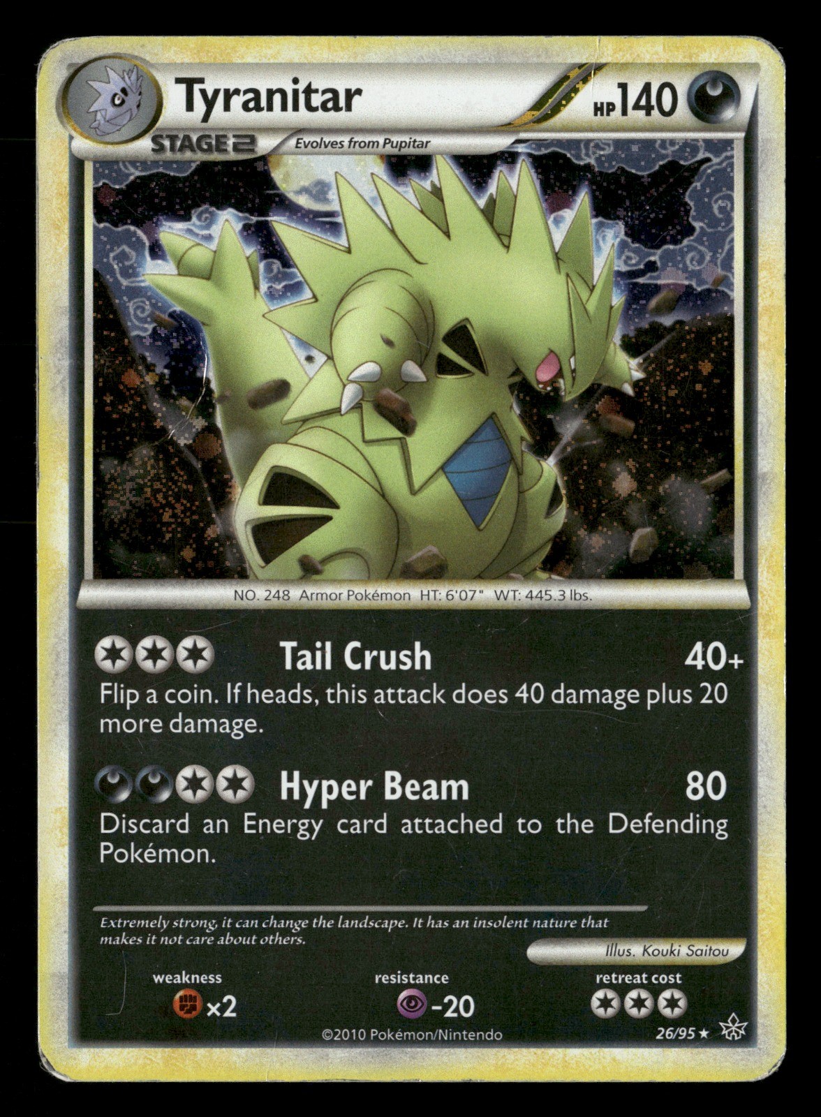 Tyranitar 26/95 Unleashed DMG Pokémon TCG
