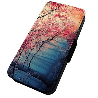 AUSVERKAUF Bedruckte Klapp Handyhülle für iPhone Misty Forest