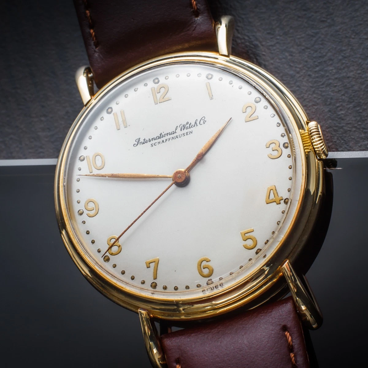 IWC Schaffhausen — 18K Solid Gold IWC Schaffhausen – Cal. 89 “Crab” Case – 36mm Watch from c. 1947