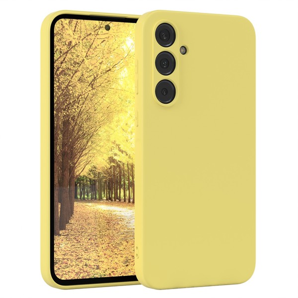 FüR Samsung Galaxy A35 HandyhüLle Silikon Back Cover SchutzhüLle Handy Case Gelb-image