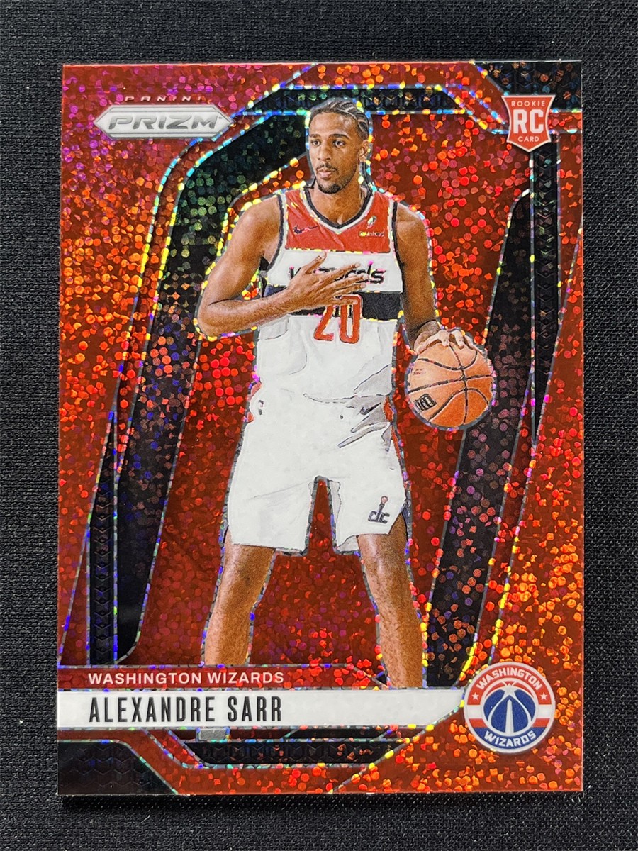 2024-25 Panini Prizm Alexandre Sarr #264 Red Sparkle Prizm Rookie RC Wizards