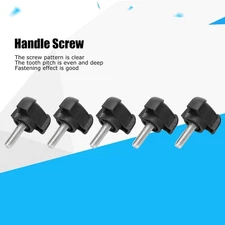 5Pcs M6 20mm Hand Knob Tightening Screw Triangular Hand Clamping Screw