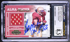 Sam Cowart Signed 2001 Playoff Honors Alma Mater Materials CGC 8.5 JSA 10 Auto