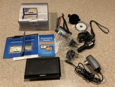 Garmin Nuvi 260W 4.3 GPS Bundle w/Car Charger Power Cord Box Extras Works