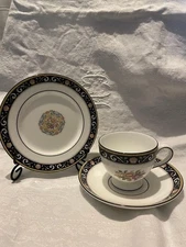 Wedgwood Runnymede Cup Saucer Plate Trio Set