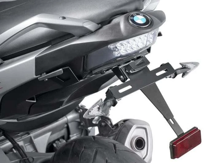 Puig Support de Plaque Court Noir Mat BMW C600 650 Sport 2012 - 2023 - Photo 1/4