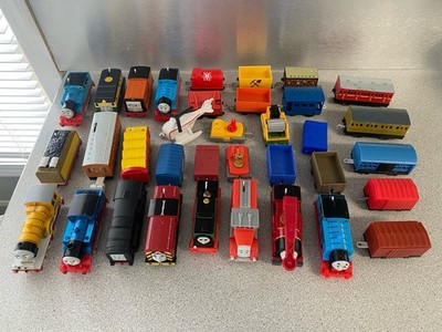 Vintage Mattel Thomas & Friends Trackmaster Lot Of 35 Engines Cars Tested Works!
