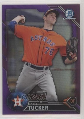 2016 Bowman Draft Chrome Top Prospects Purple Refractor 101/250 Kyle Tucker im4