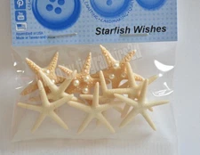 Starfish Wishes / Dress It Up Shank Buttons Jesse James  / Ocean ~ Sea