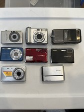 Lot of 6 Sony Digital Cameras   For Parts or Repair   As-Is Bundle