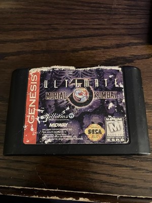 Ultimate Mortal Kombat 3 (Sega Genesis, 1996) Authentic Game Cartridge TESTED